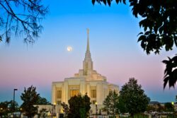 Ogden Temple Full Moon