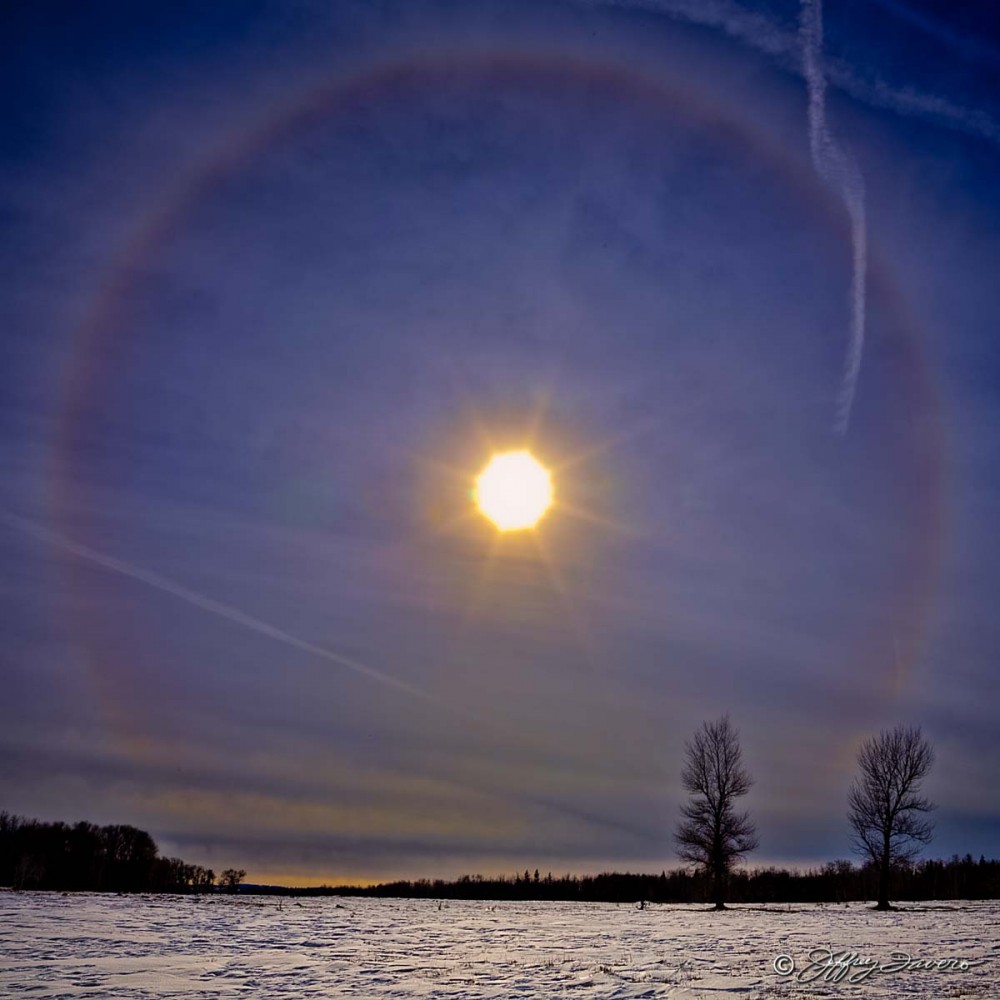 Winter Sunbow - Bridger Valley