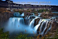 Gratitude - Shoshone Falls