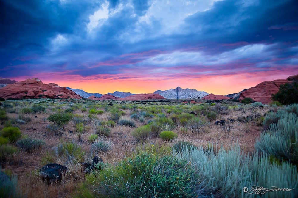 After Sunset - Snow Canyon State Park - Utah