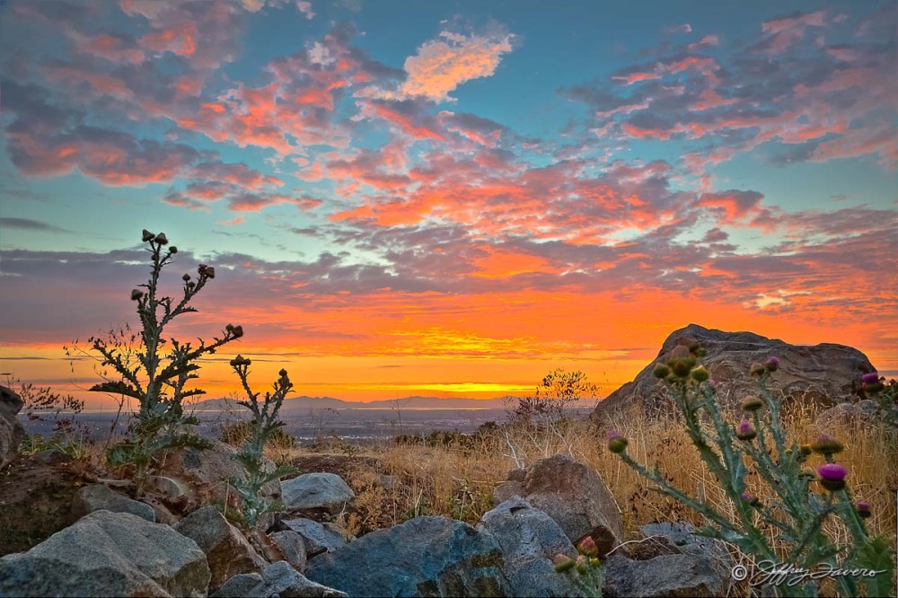 East Bench Sunset - Ogden, Utah