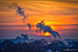 Hazy Winter Sunset III - Ogden, Utah
