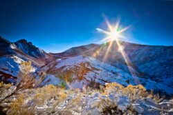 Winter Sun Below East Canyon Reservoir