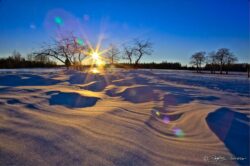Sun And Sculpted Snow