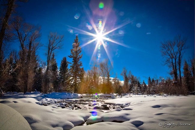 Winter Sun Over Blacks Fork