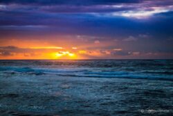 Colorful Clouds And Ocean