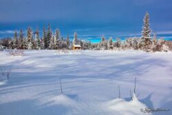 December Lower Pond - 7F Ranch, Wyoming