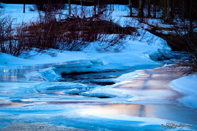 Peaceful Frozen River