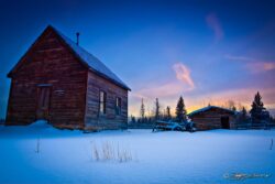 Late Afternoon Pioneer Schoolhouse