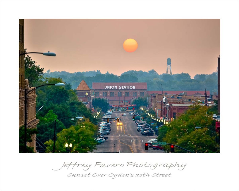 Sunset Over Ogden's 25th Street