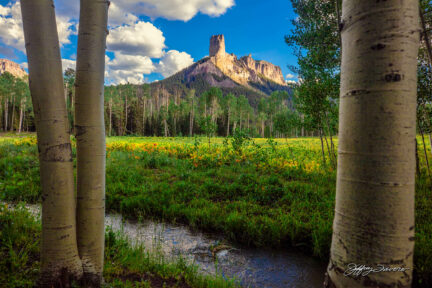 Chimney Rock Beyond Deb's Meadow