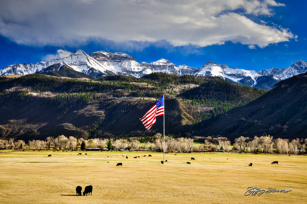 Snowcapped San Juans From Weber Ranch