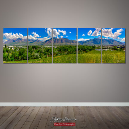 Ogden Mountains - Canvas Gallery Wrap - 30 x 100 (five panel)