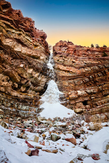 Cascade Falls in Winter